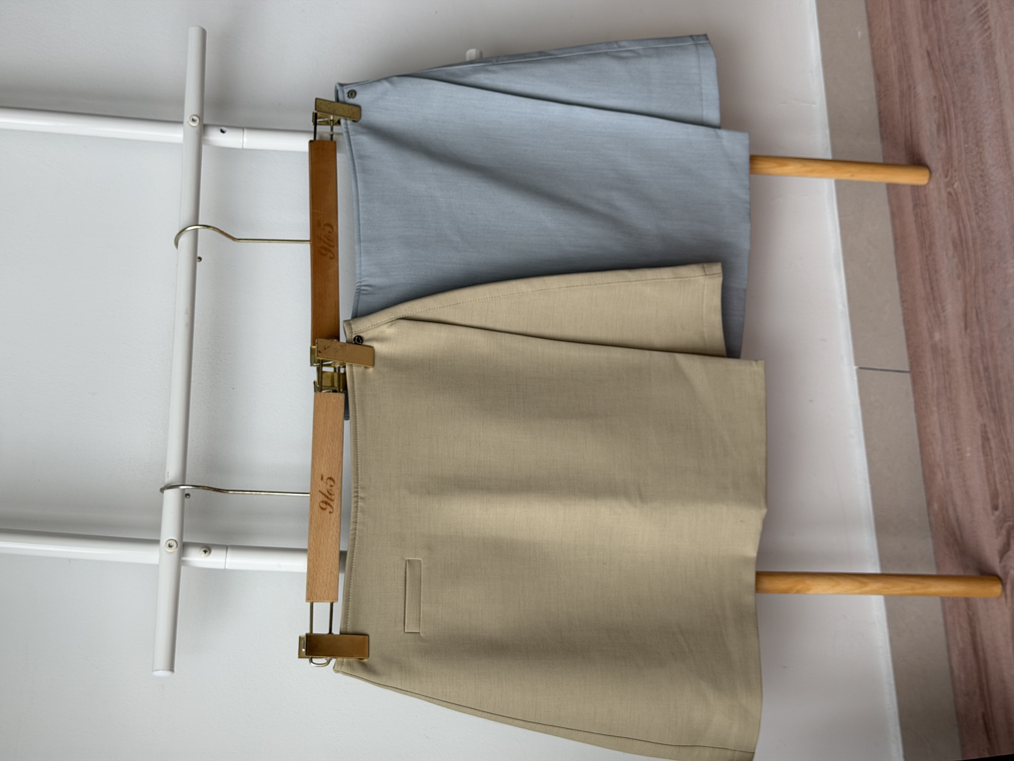 S2050 A Line Skort - Khaki & Blue