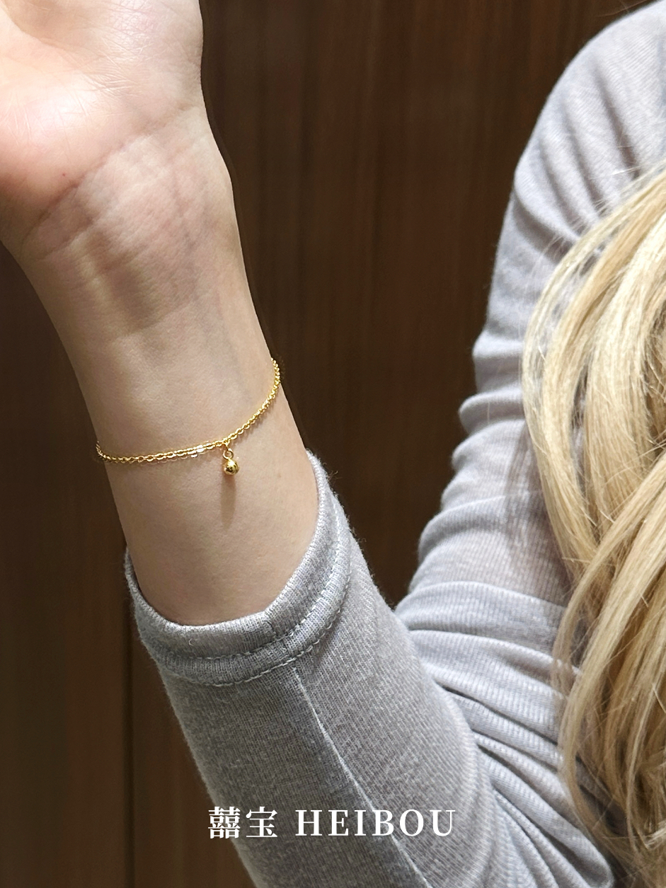 【5G实心】单珠O字链-手链