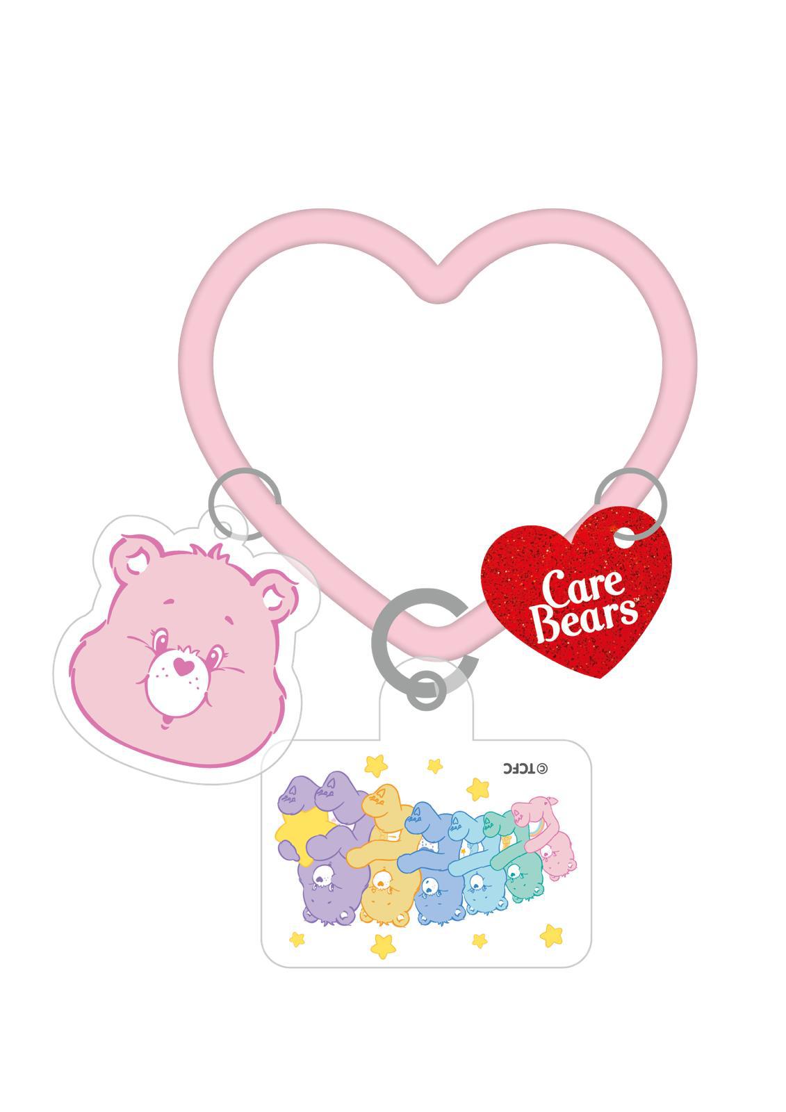 Care Bears 電話夾片+心形鑰匙圈