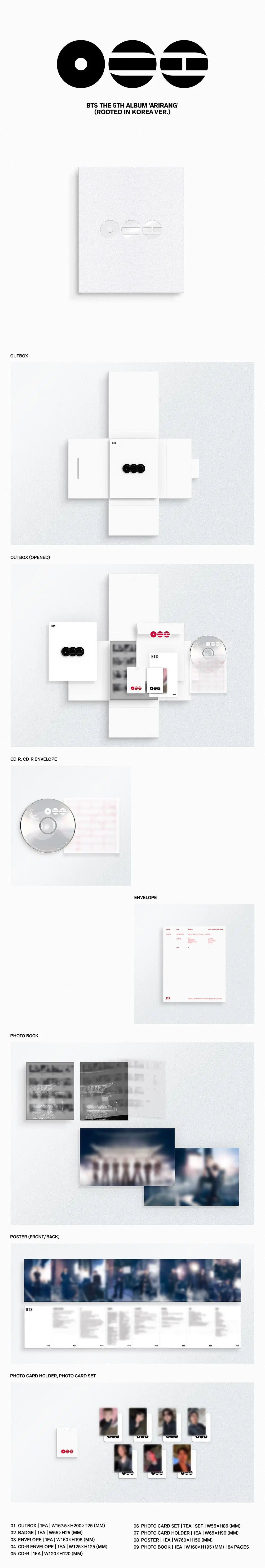 BTS - 5TH FULL ALBUM [ARIRANG] - PHOTOBOOK VER.