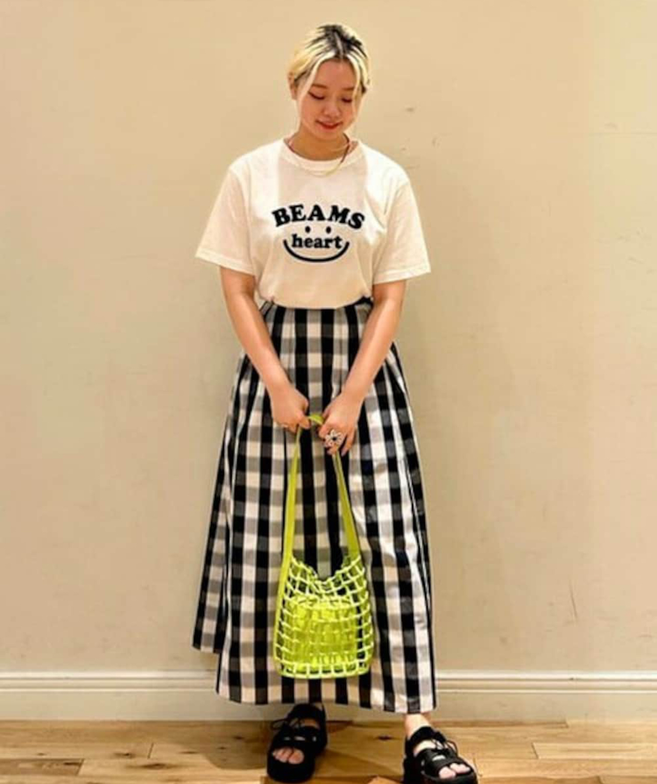 日本BEAMS Smile Logo Tee