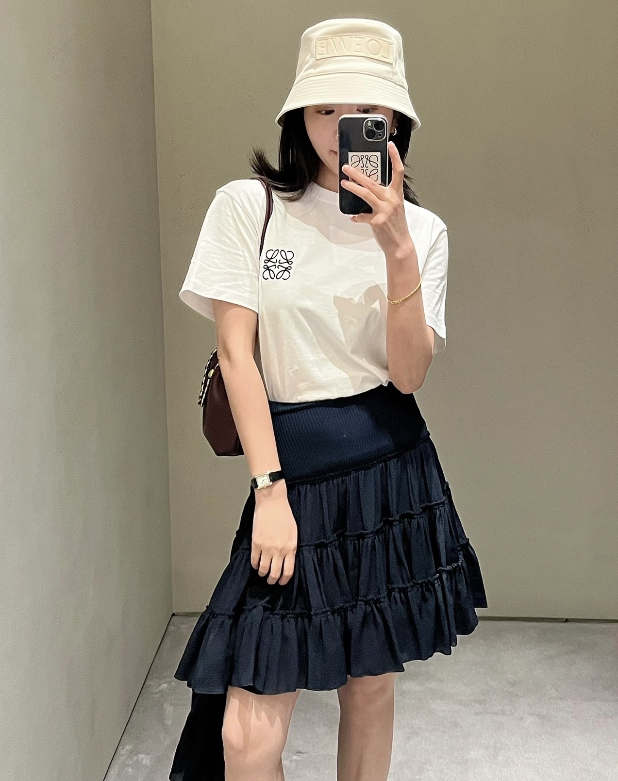 訂貨🍒 Loewe 男裝 白色 logo tee 女生可著 Size XS/S/M/L