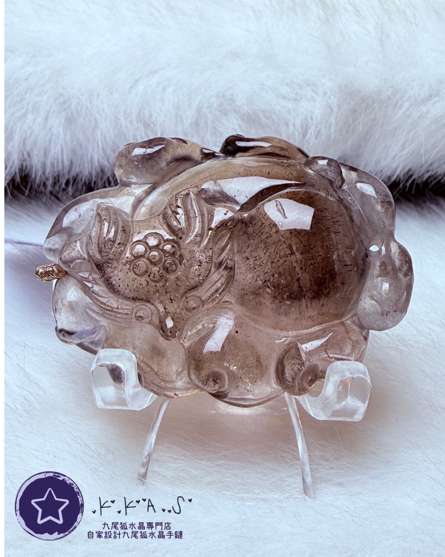 K00053 超七九尾狐 - 吊墜/手牌兩用款(左右孔)