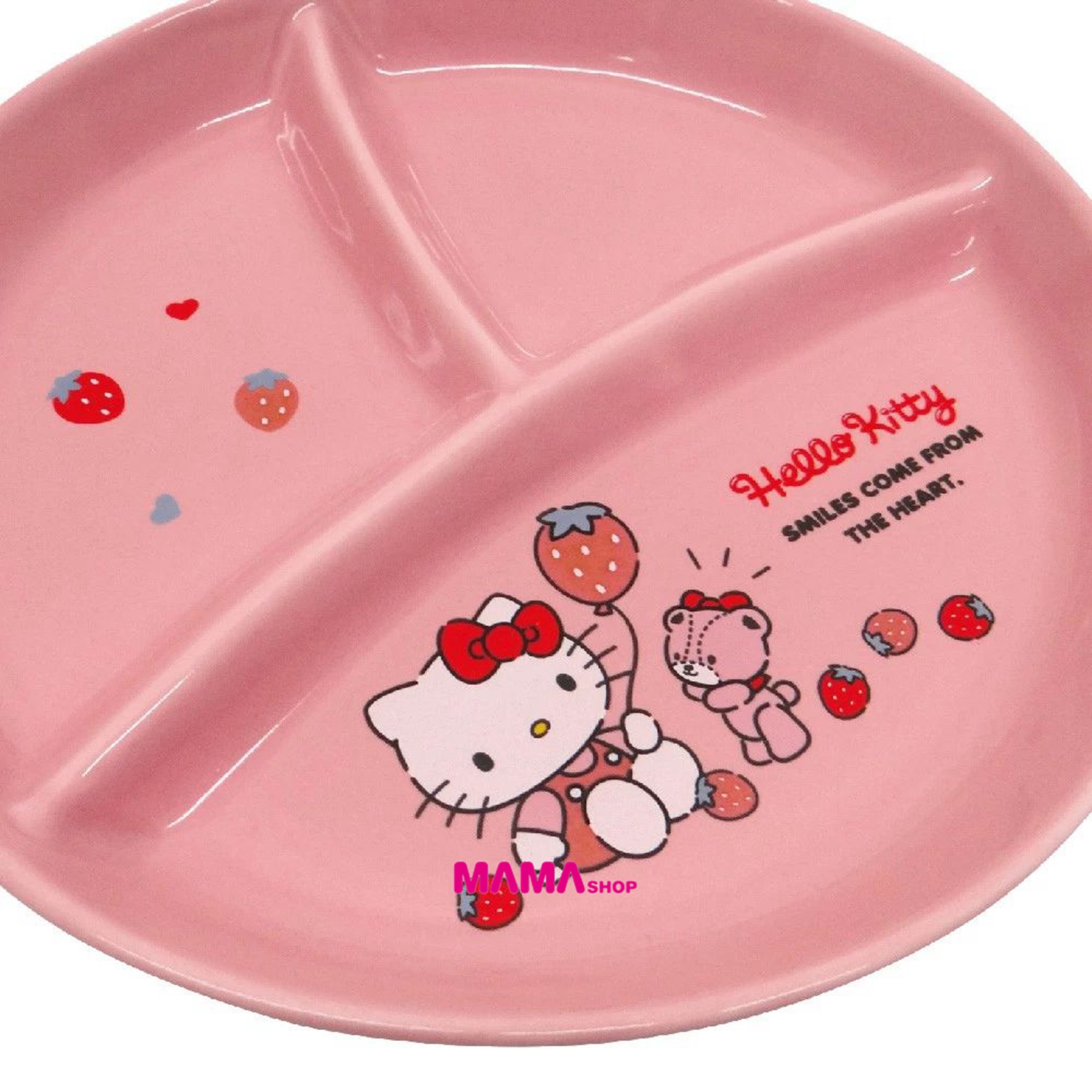 台灣直送 Hello Kitty圓形陶瓷分隔碟