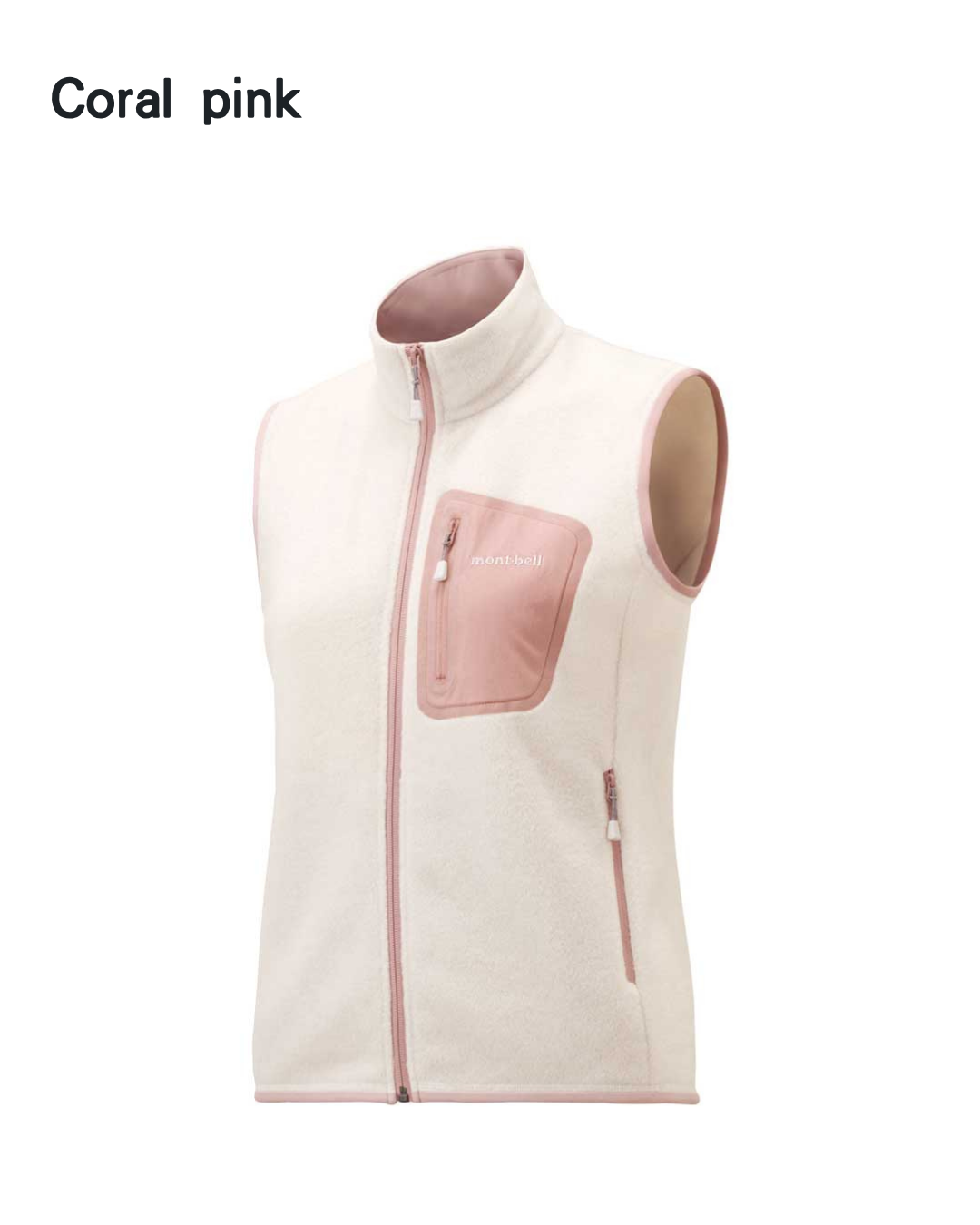 日本代購【 日本直送 montbell CLIMAPLUS 100 輕便 保暖 絨毛 毛裡 背心 |  Zip Vest Women's  | 女裝 】