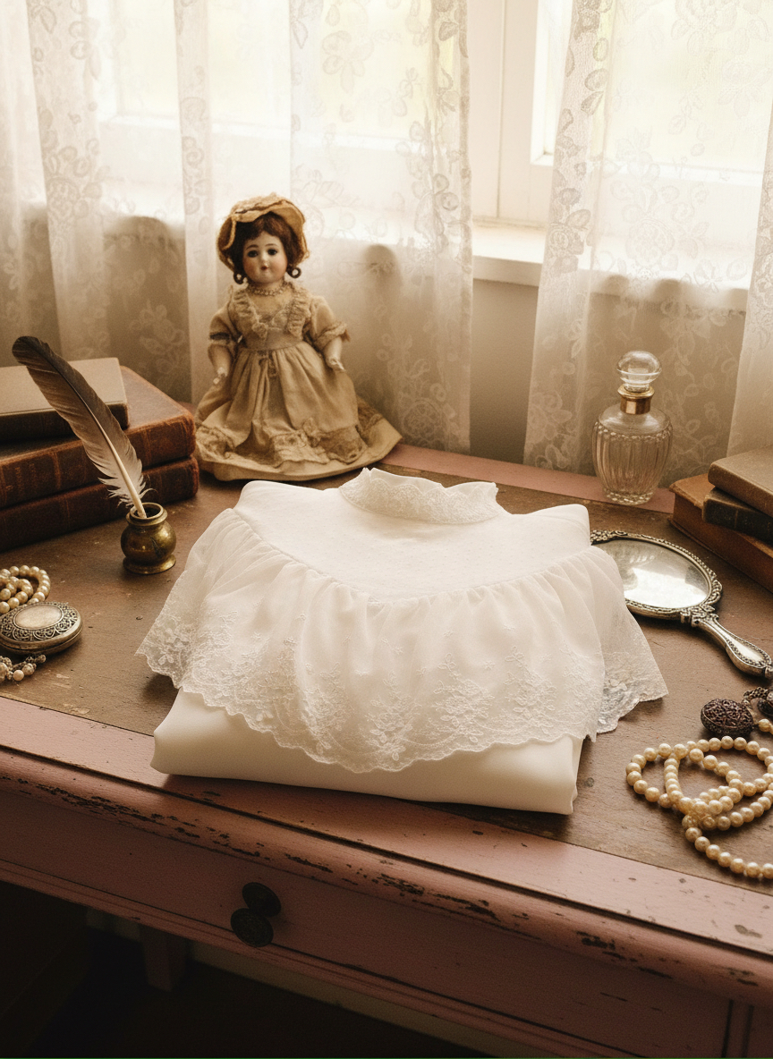 英倫學院的午茶約會 ∙ 金扣格紋復古鉛筆裙 British Academy Teatime ∙ Golden Button Plaid Vintage Pencil Skirt / 公主堡壘晨光朝露蕾絲襯衫Princess Fortress Lace Serenade Blouse