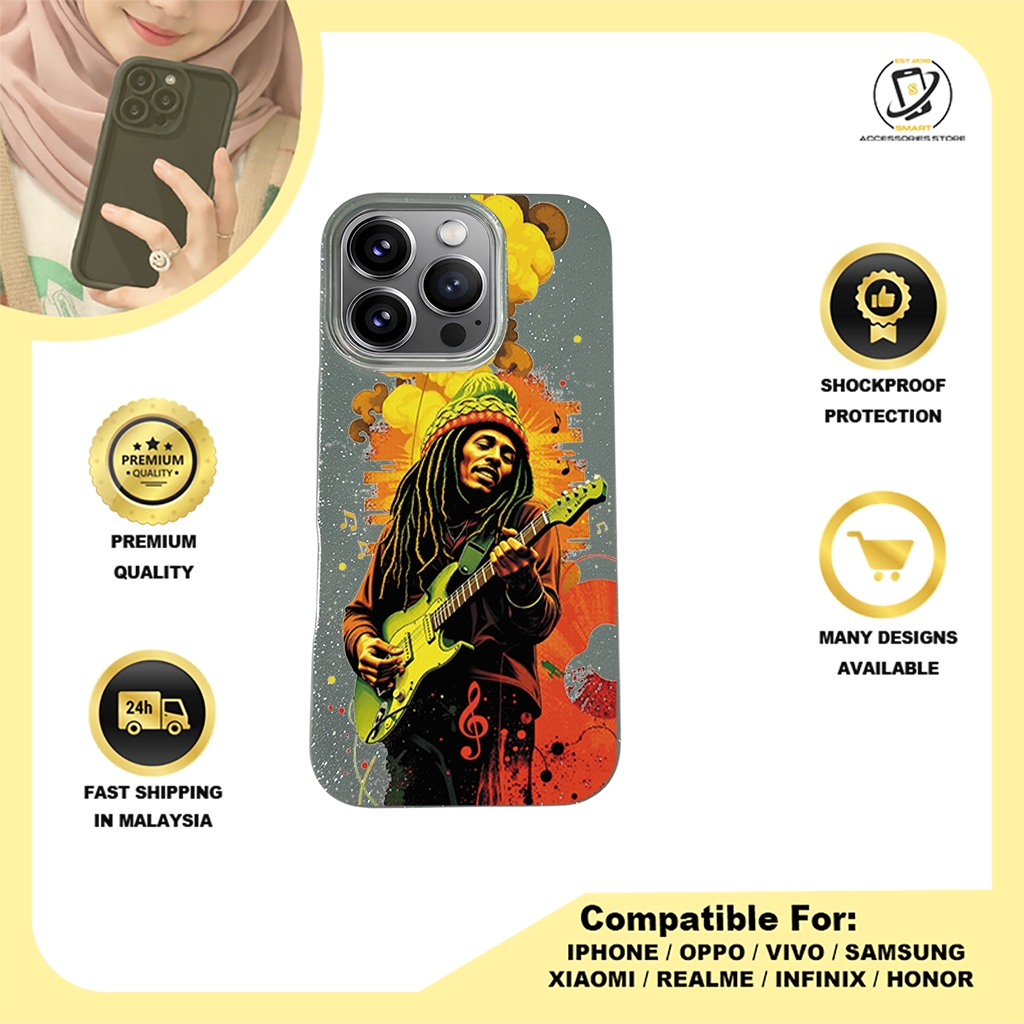 BLING CASE PHONE FOR IPHONE - DESIGN BOBMARLEY
