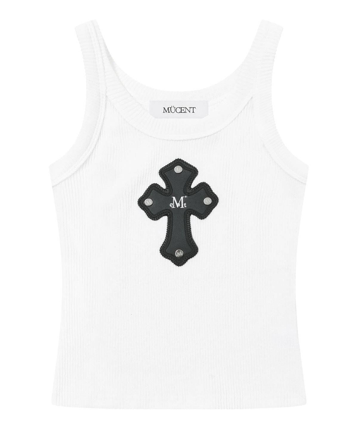 🇰🇷訂購｜MUCENT｜Theo Cross Leather Patch Sleeveless Nashi 