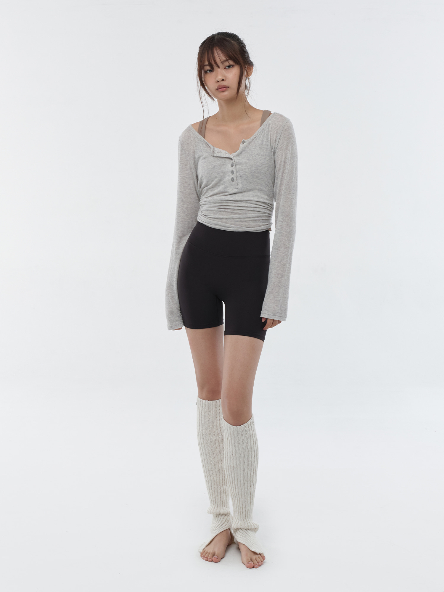 預購_Relaxed Black 3 Leggings by Conch