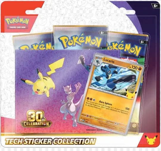 Pokemon TCG 美版 30th Celebration 3 Blister Pack
