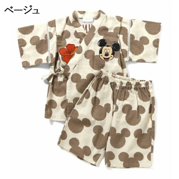 【⭐訂購⭐】🇯🇵日本直送🌀#Disney #Mickey 刺繡圖案甚平套裝［2款選］🌀 [PLCA-0041] [260402]