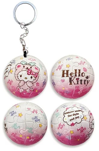 📦訂購 台灣代購 Sanrio 三麗鷗 Hello Kitty 24片球形鎖匙扣拼圖
