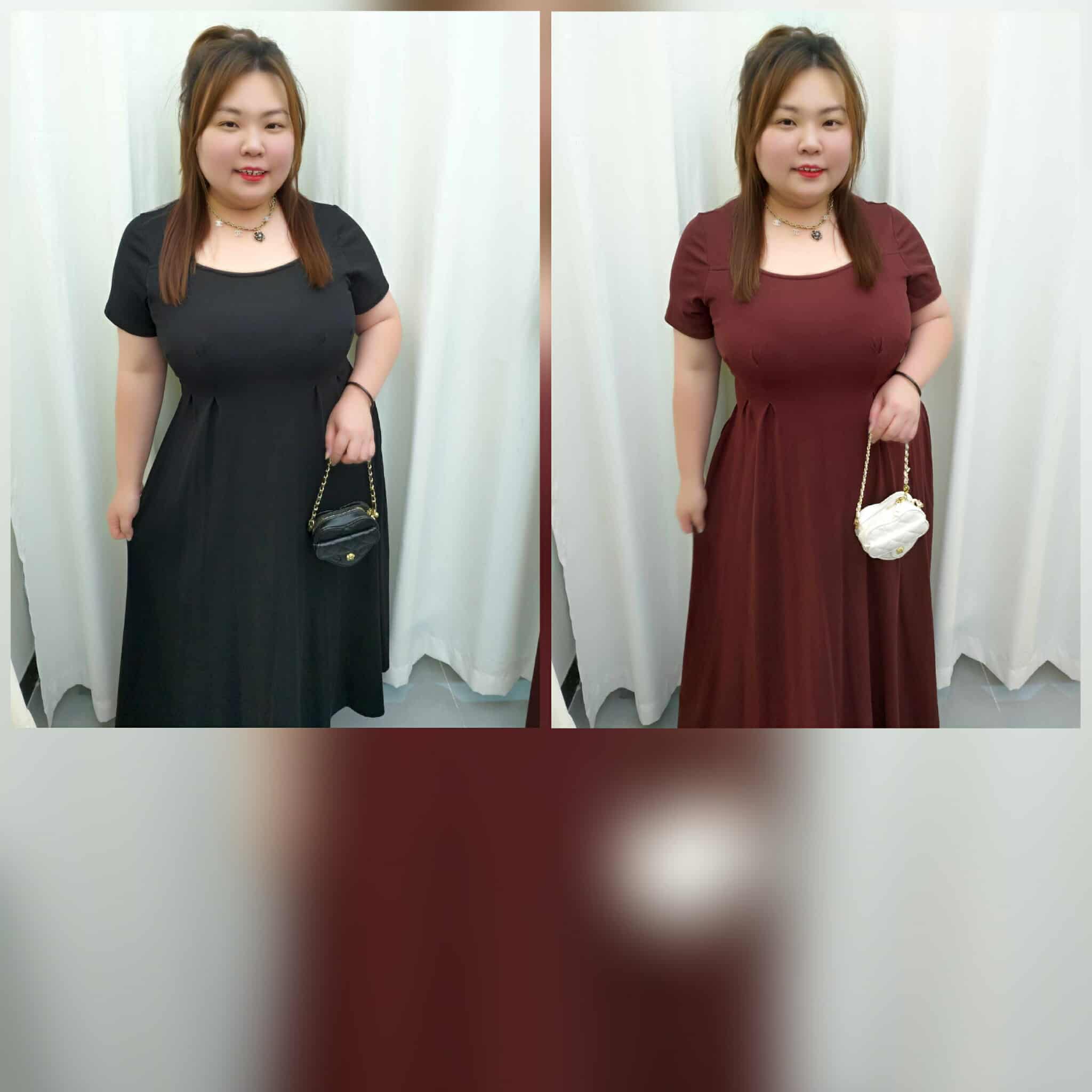 TW#8190 方领简约舒适设计连衣裙