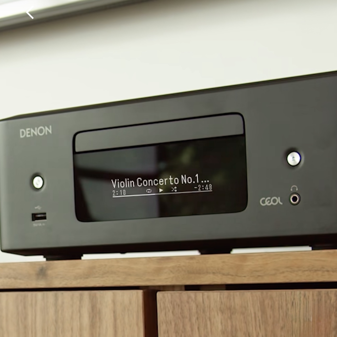 Denon CEOL N-12 Mini all-in-one Hi-Fi system with CD player, radio, Powered by HEOS™