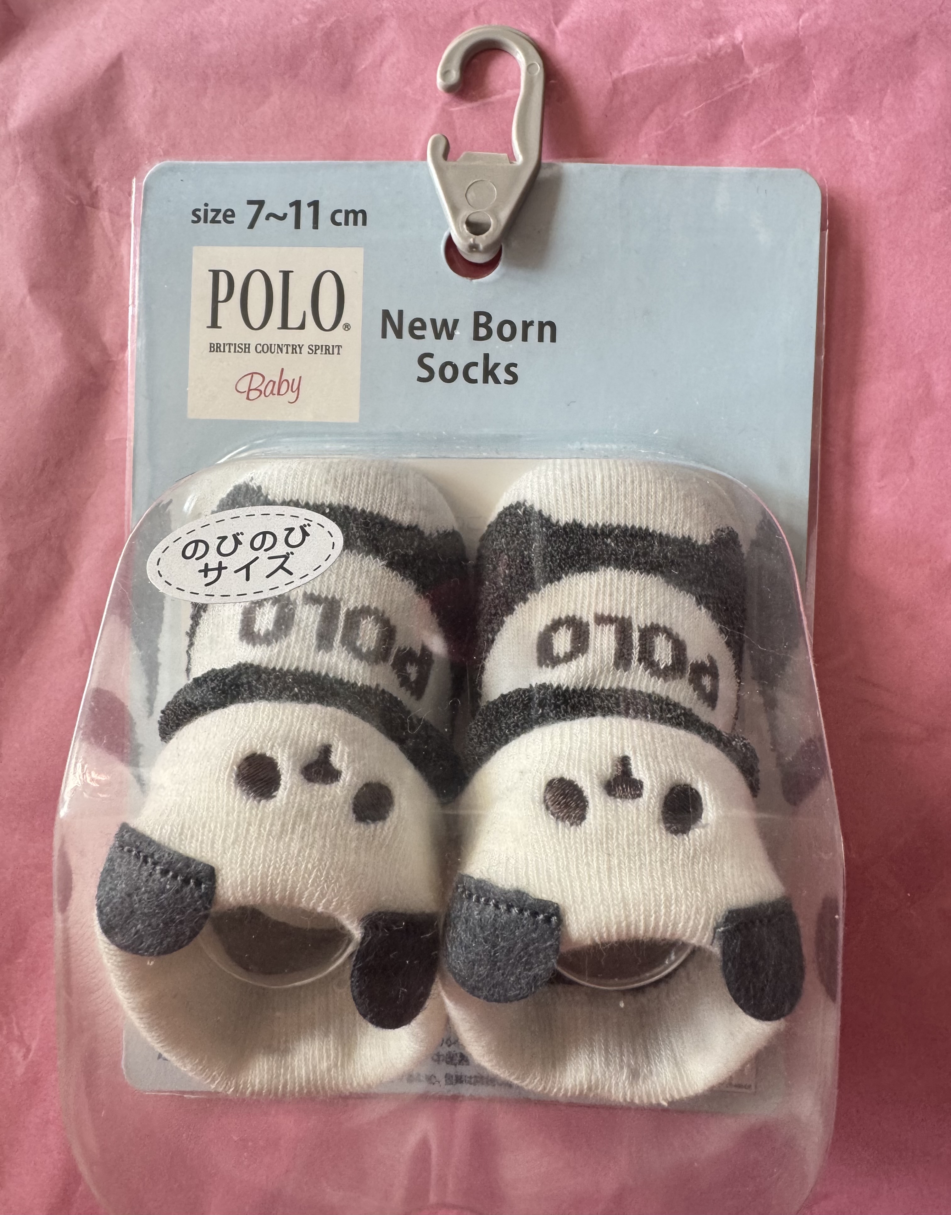現貨🇯🇵日本連線直送🇯🇵Polo Baby熊貓新生兒襪