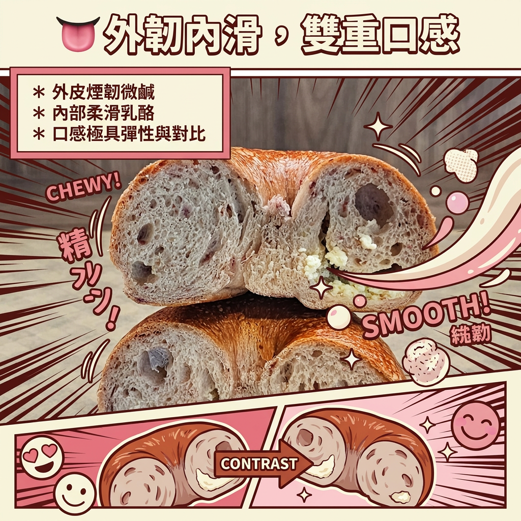 阿嫲｜玫瑰乳酪BAGEL｜花香交織鹹香 酸甜解膩
