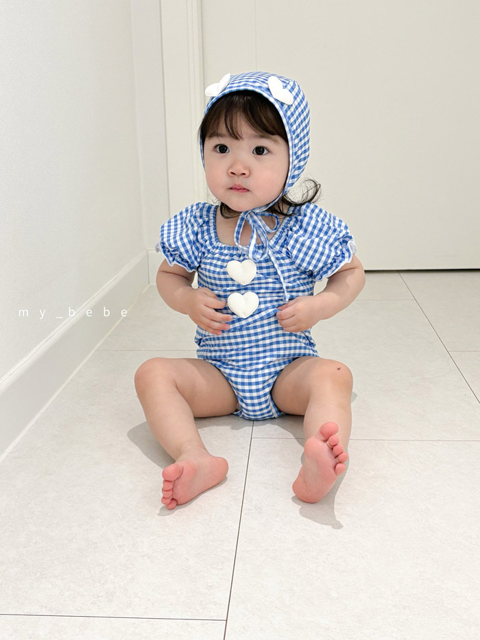 🇰🇷mybebe 泳衣+帽