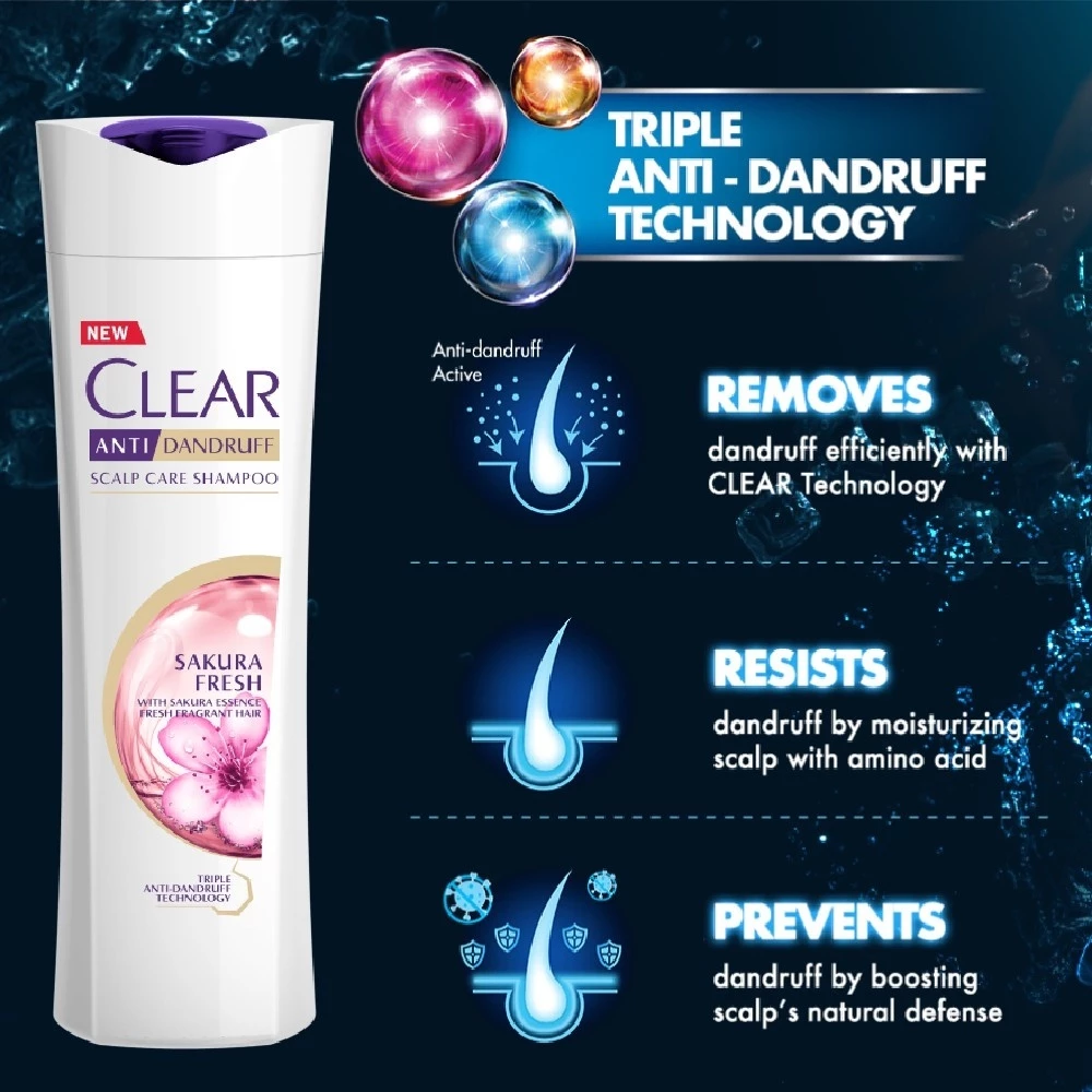 Clear Women Shampoo 300ml Sakura Fresh