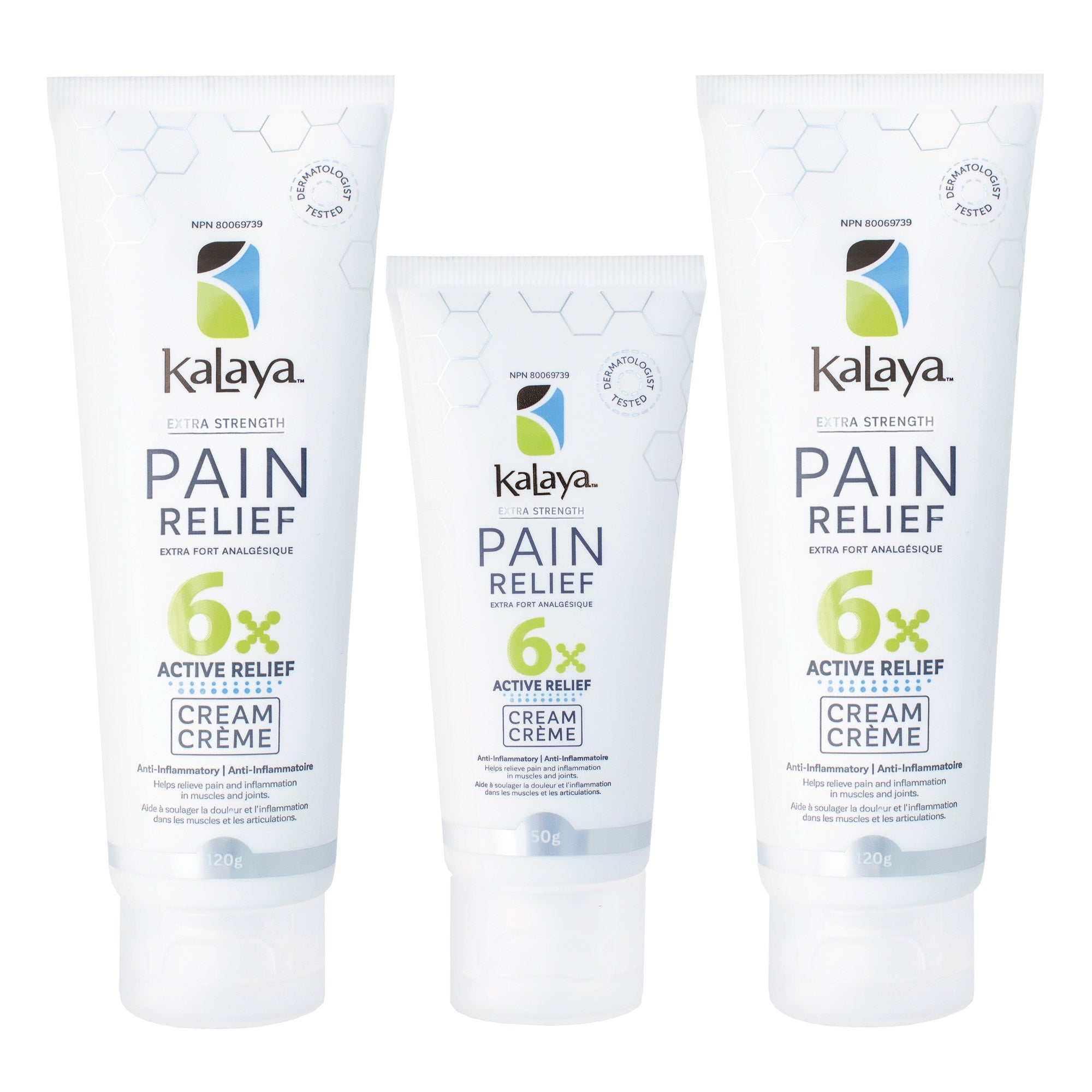 加拿⼤ Kalaya 強效⽌痛膏 120g x 2 + 50g)