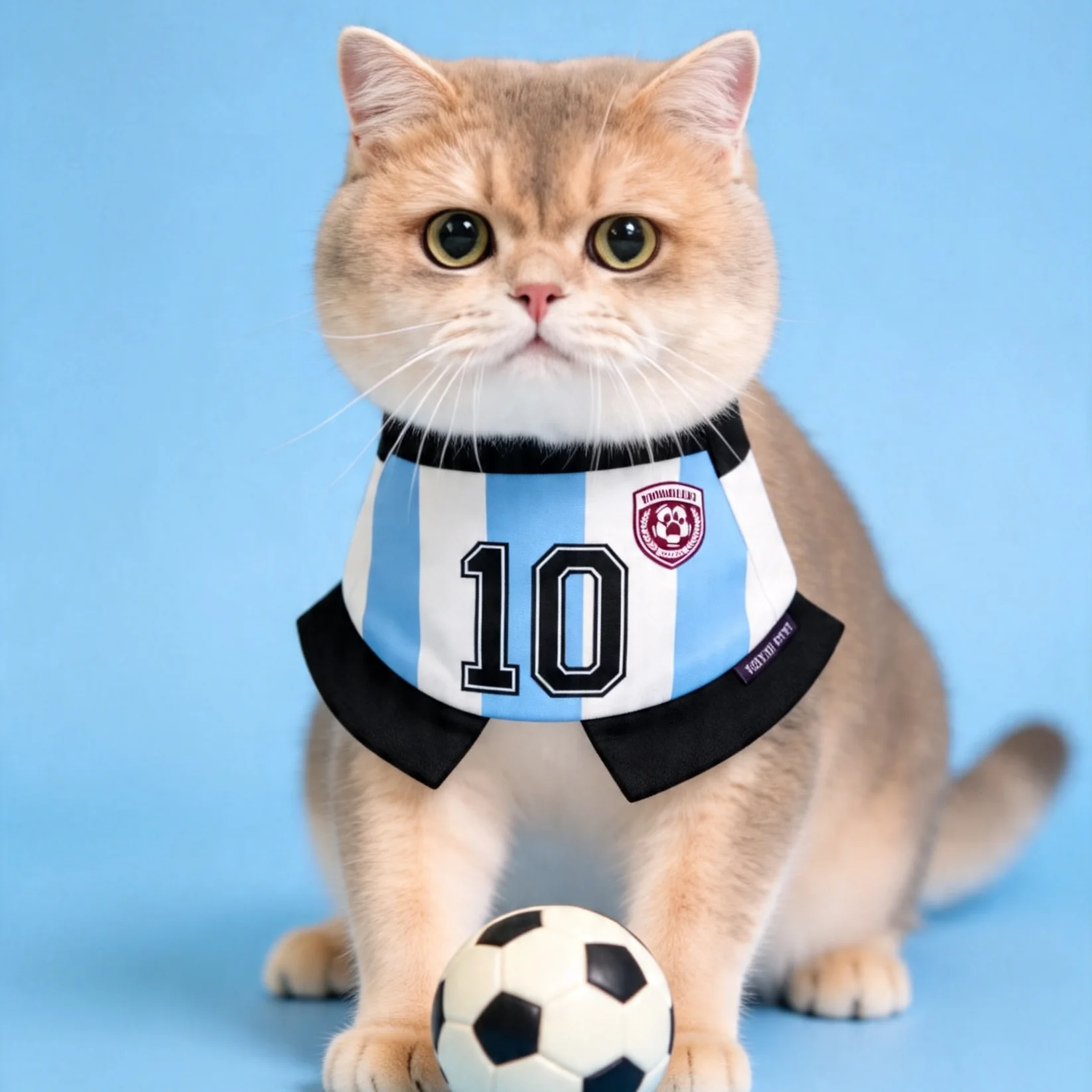 Momoji FC (2-Bueno Aires Stripes) | Pet Neckwear