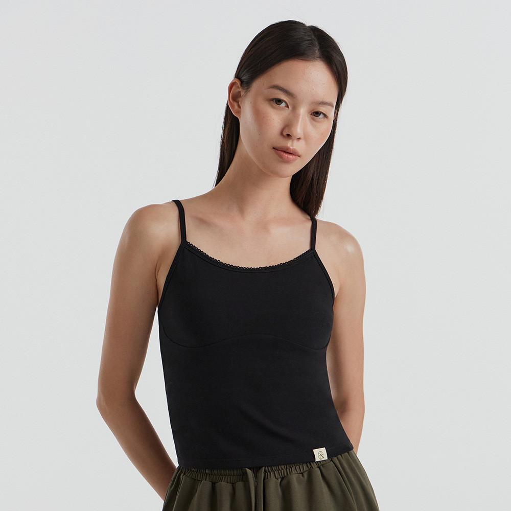 【雲感顆粒蕾絲Top】預購_FFWSBT088 Banda Light Lace Edge Top by front2line