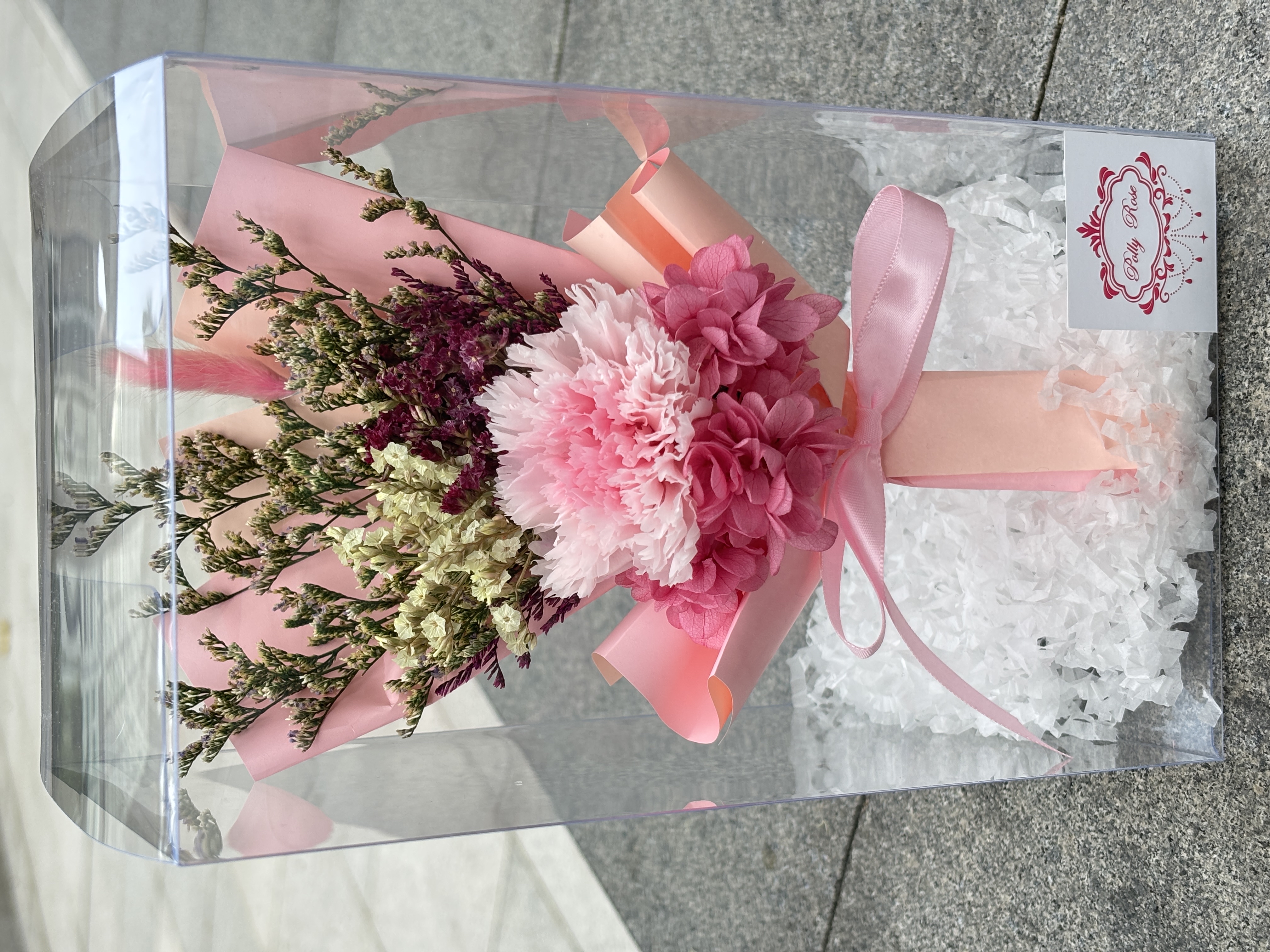 母親節康乃馨永生花（13x22cm)