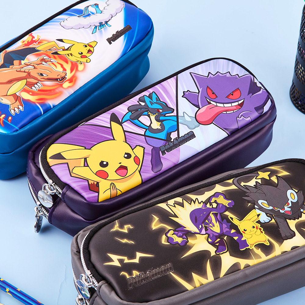 【預訂】韓國直送 Pokemon 雙層筆袋