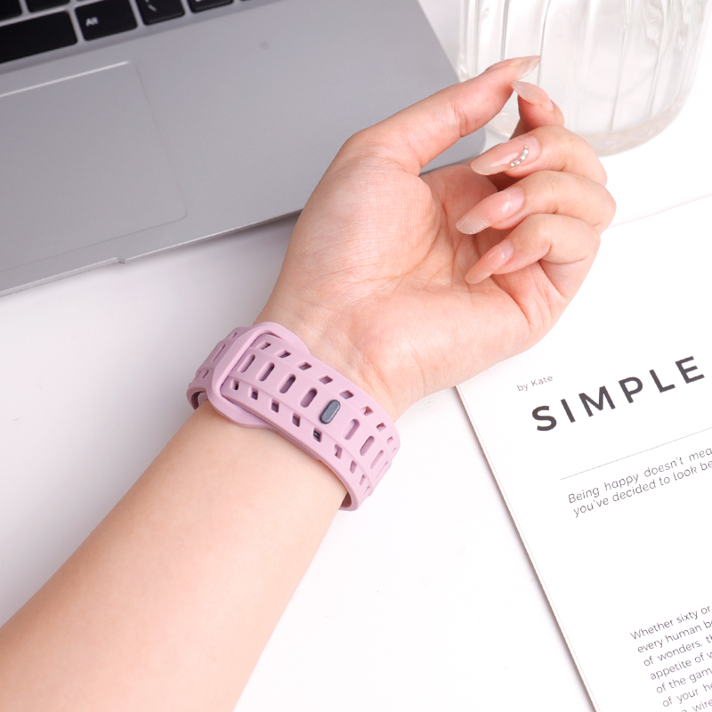 智能手錶帶 鯊魚矽膠錶帶