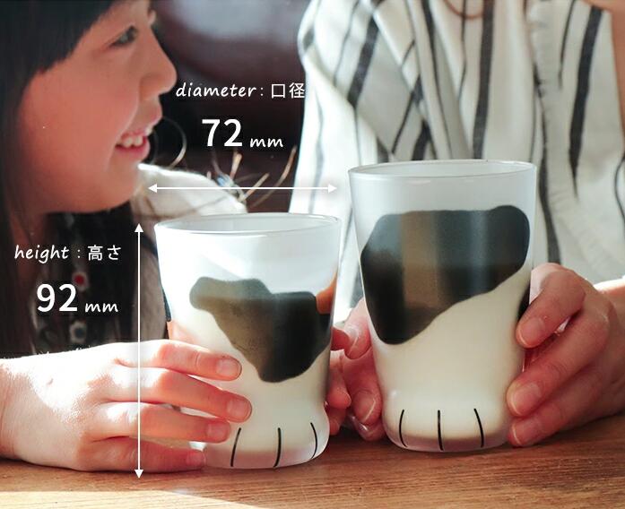  日本製 Aderia 石塚硝子 Coconeco 親子貓腳造型玻璃杯套裝 【全三種】- S6327