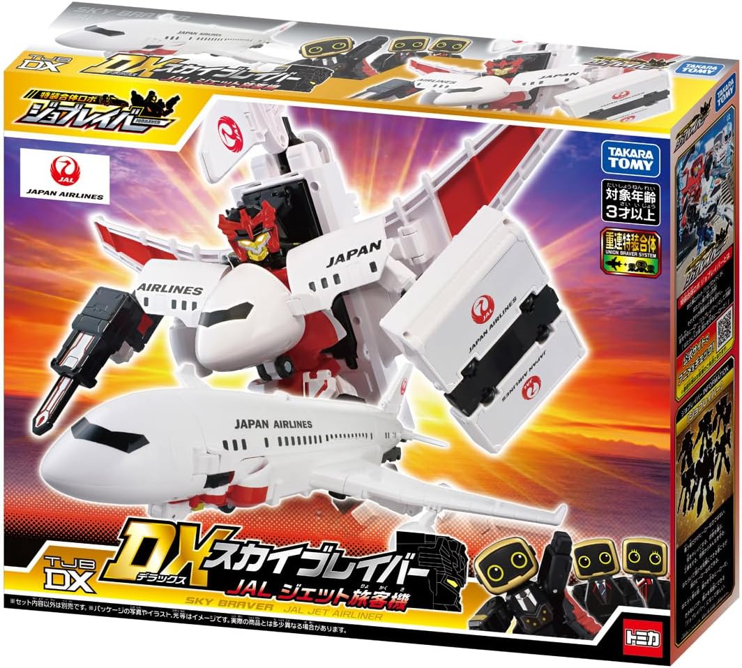TAKARA TOMY TOMICA Jobraver DX Sky Braver JAL日本航空40cm變形合體機械人玩具