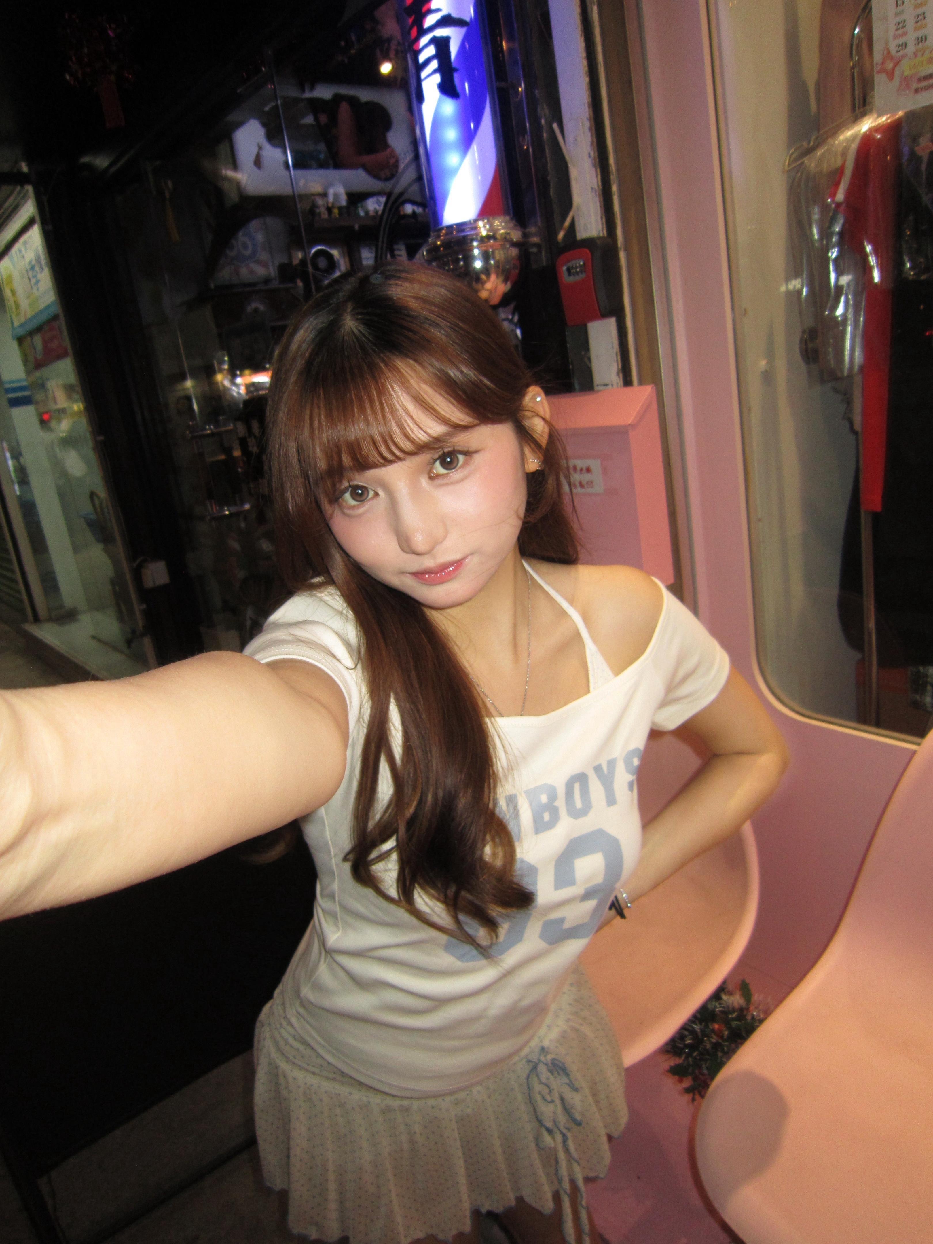 韓國拼色83露膊假兩件Tee