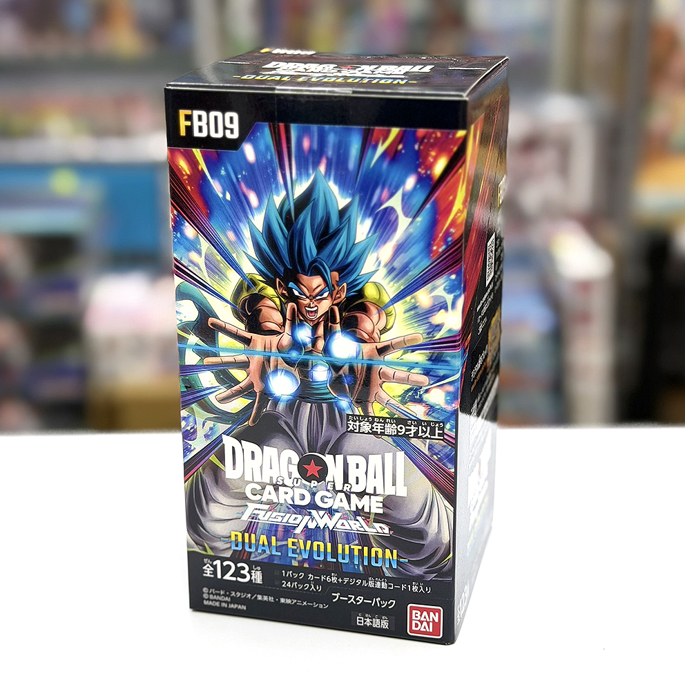 (行版) Bandai Dragon Ball Super Card Game Fusion World Booster Pack Dual Evolution (FB09) 龍珠超卡牌遊戲 融合世界 擴充包 -雙重進化- 第九彈 (原盒24包 / 原箱12盒) 