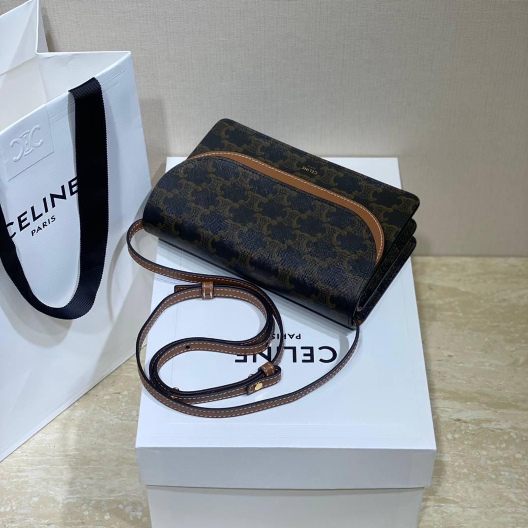 🔥大货实拍图 𝗖𝗘𝗟𝗜𝗡𝗘♥𝗖𝗔𝗡𝗩𝗔𝗦 𝗪𝗢𝗖风琴包 型号：10D852 尺寸：20*11.5cm