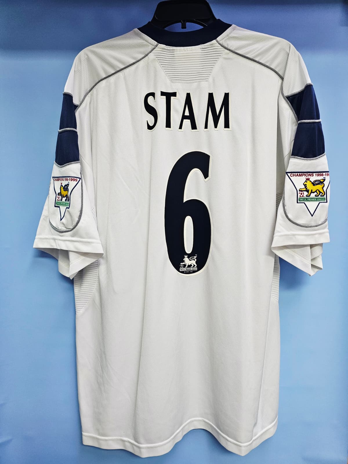 1999-00 Manchester United Away Shit #6 STAM - 8.5/10 - (XXL)