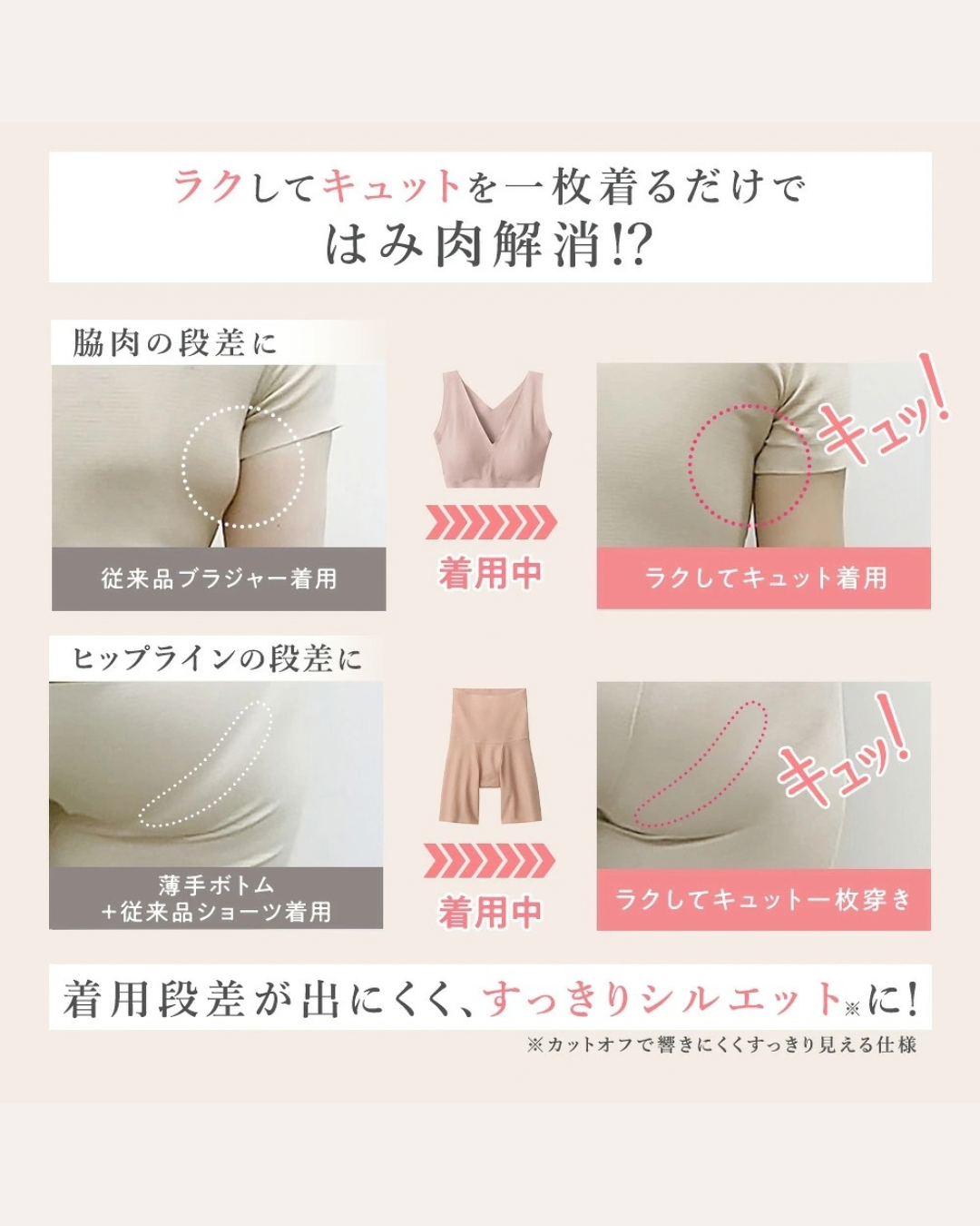 日本代購【 日本 直送  GUNZE KIREILABO 完全無縫 脇高剪裁 改善 副乳 有機棉 無鋼圈  舒適 背心型 胸圍 | seamless organic cotton non wire bra | KB7255 】 ﻿