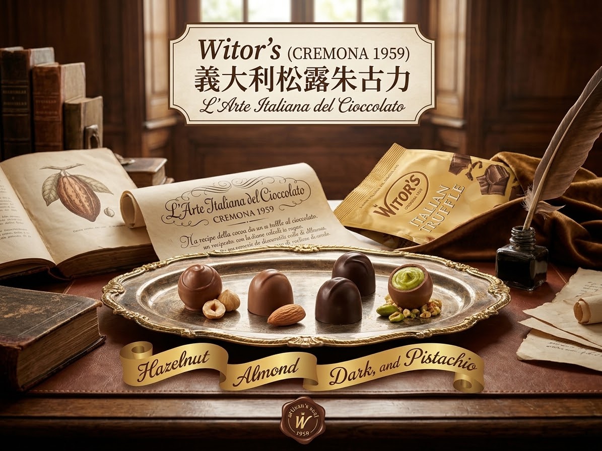 Witor's 意大利綜合夾心松露巧克力 - 1kg大包裝  