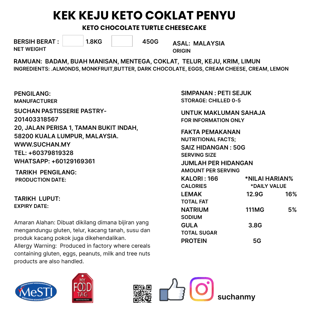 Keto Turtle Cheesecake - Pre Order 3 Days Advance