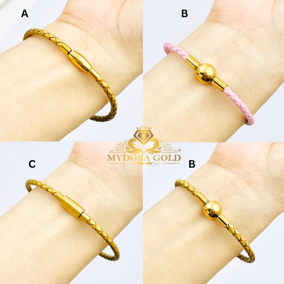 MYDORA Clip Clip Leather Bracelet
