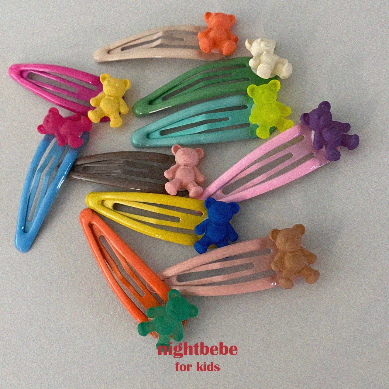 Nightbebe | Bear髮夾set 10個