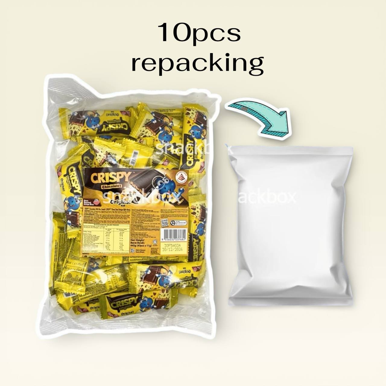 10/20/40 pcs Crispy Chocolate Original