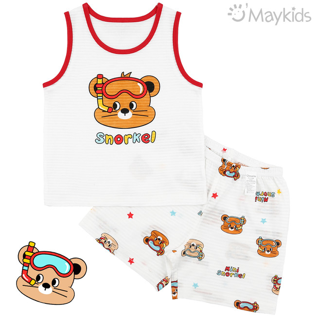 Maykids 無袖家居服 (浮潛小熊)