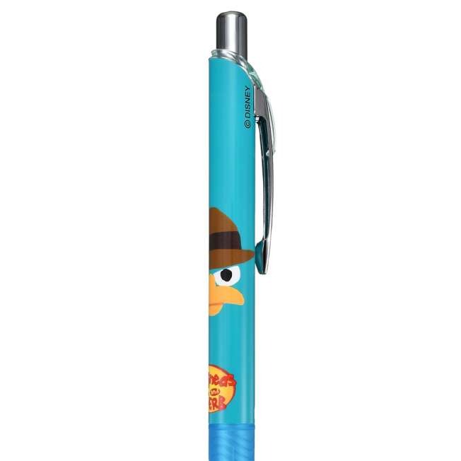 現貨｜【日本 Disney Store 限定】Phineas and Ferb 飛哥與發仔 日本製 Pentel EnerGel 0.5mm 黑色 啫喱筆 321106