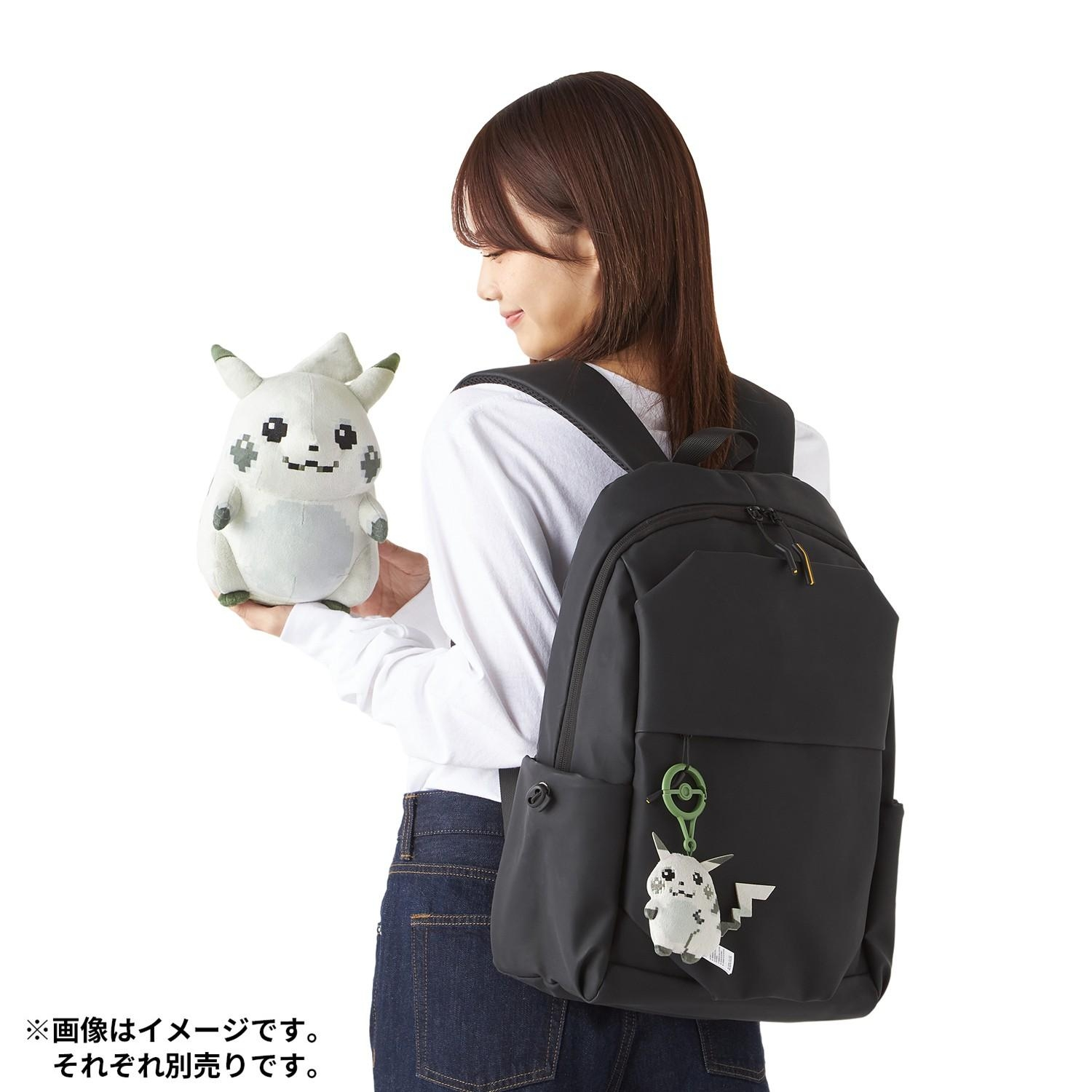 寵物小精靈30週年最初的比卡超像素版毛絨公仔 / Pikachu of the Beginning Pokemon Plush Toy MISC-1356