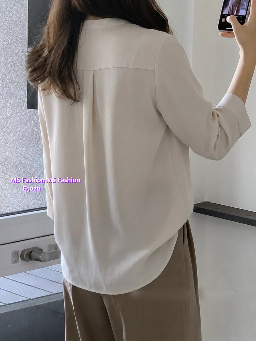 E5020 靚料拼邊top