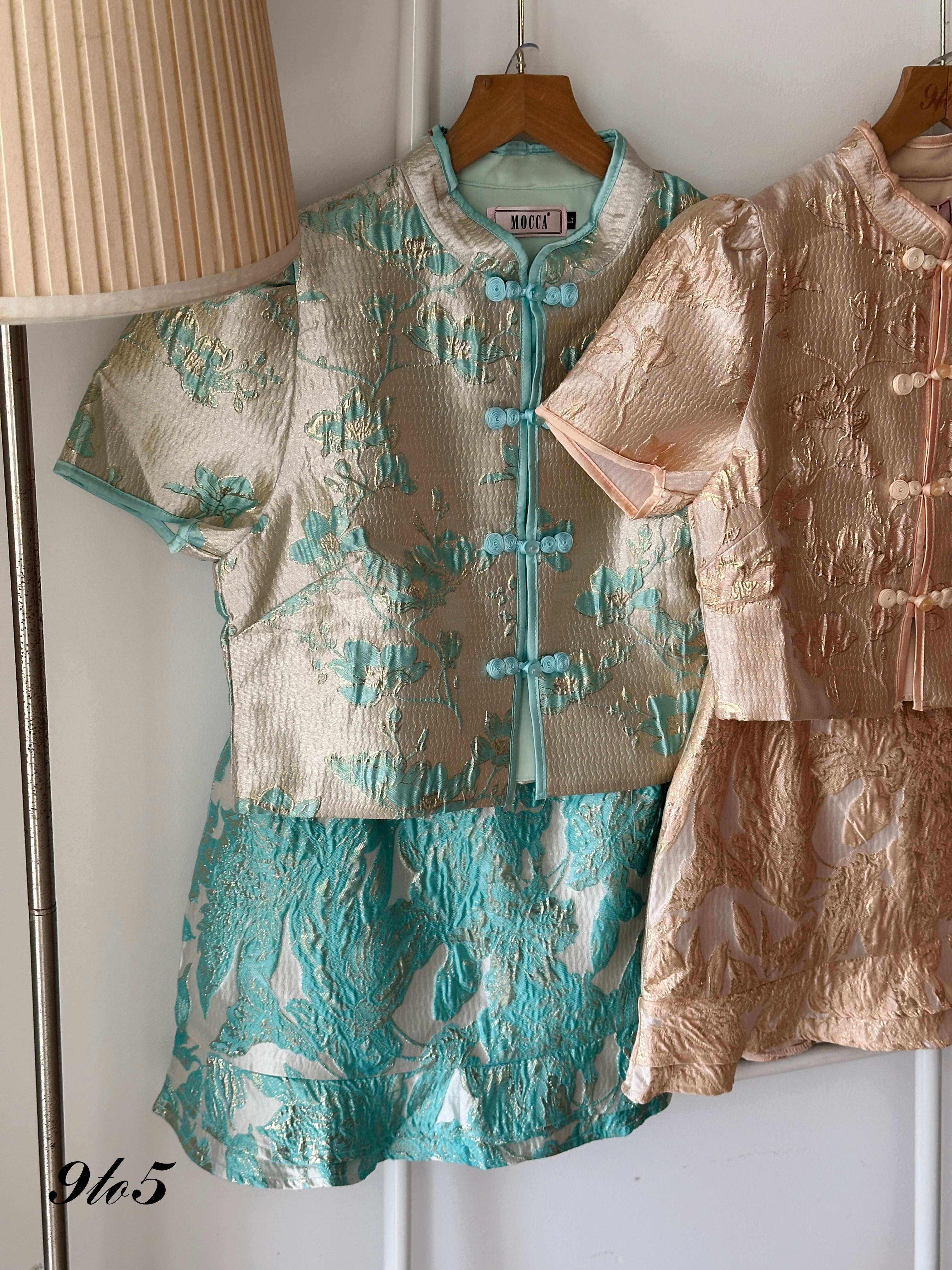 D2319 Cheongsam Matching Set - 3 Colors