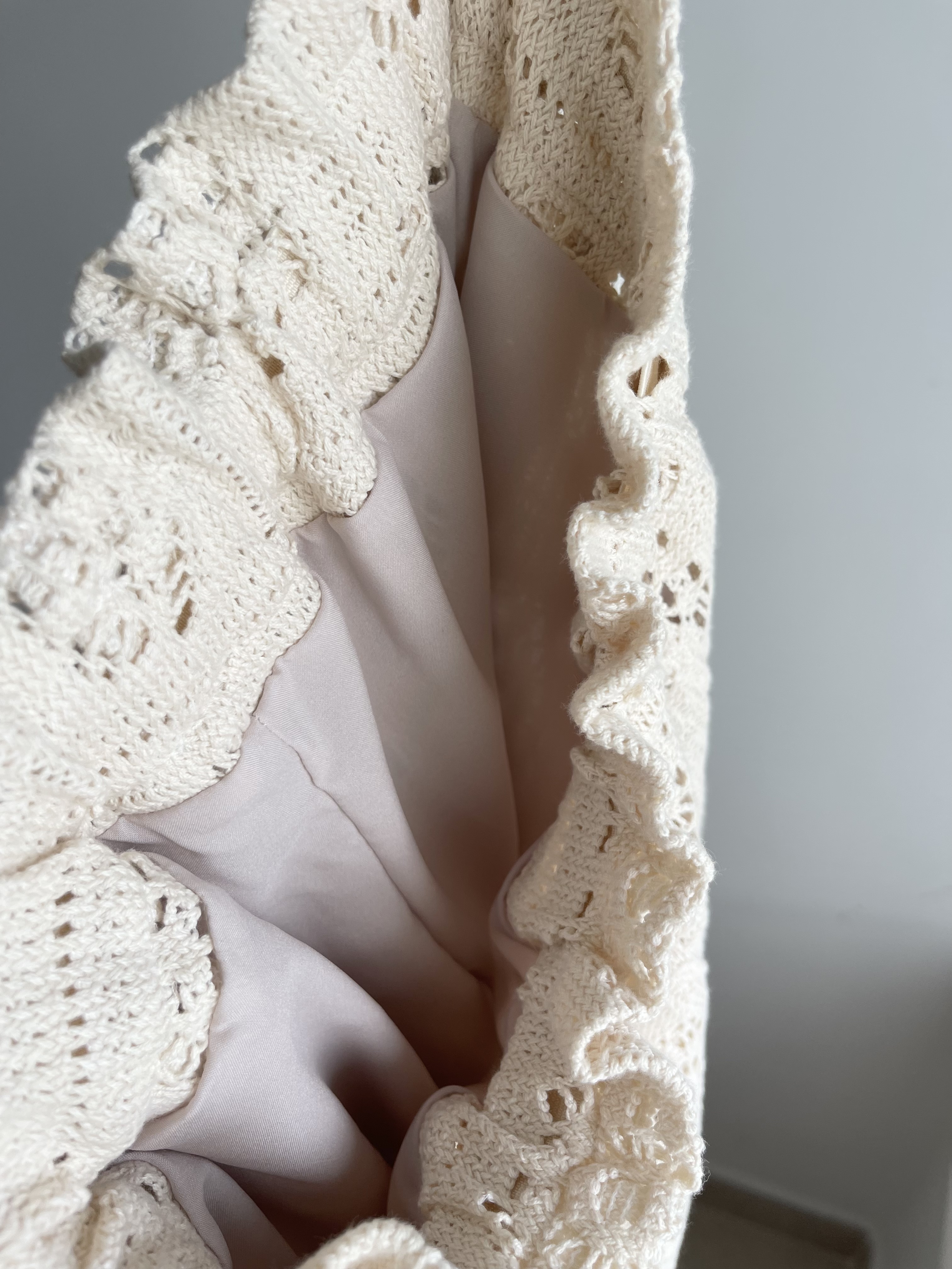 Crochet straight leisure pants 