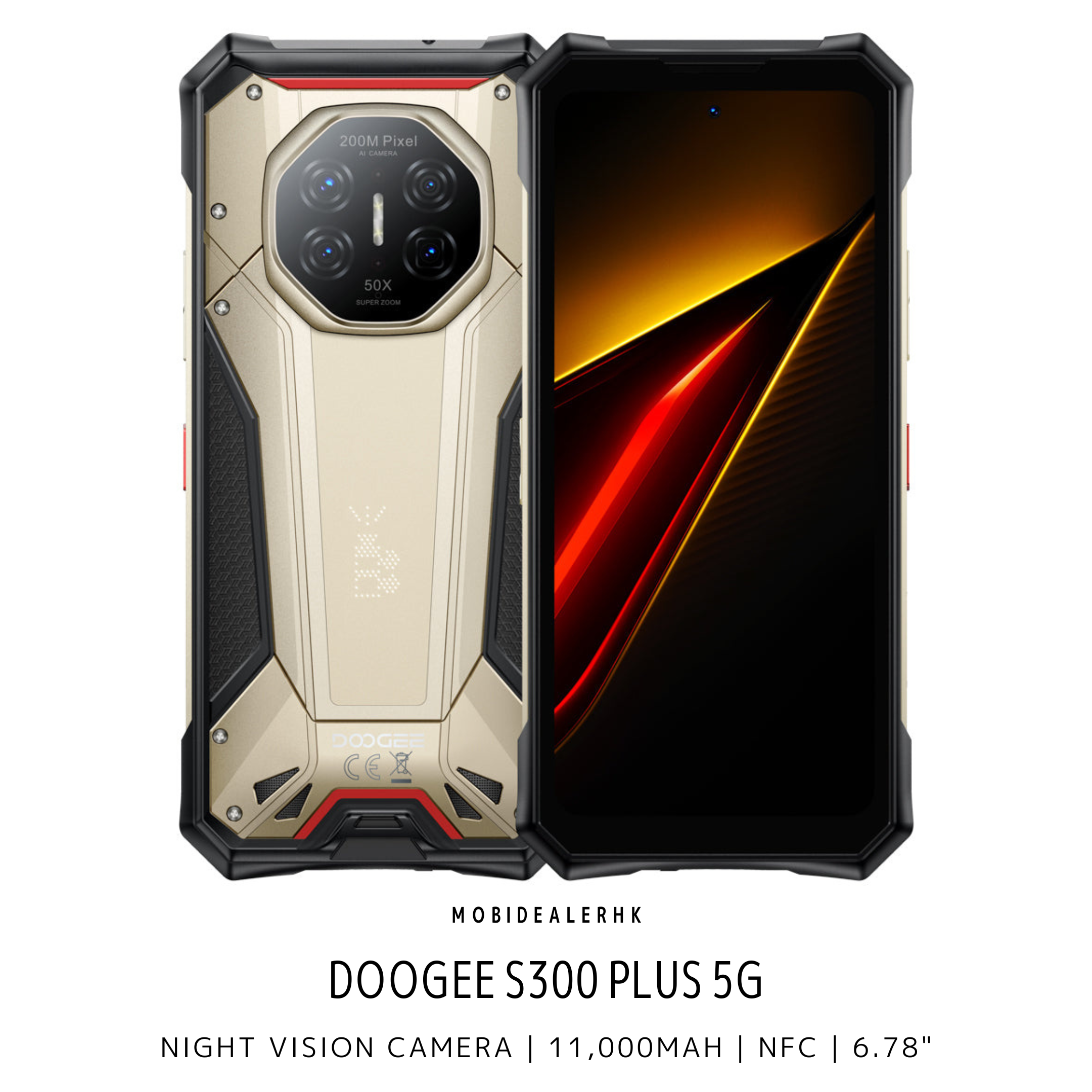 Doogee S300 Plus | 道格 S300 Plus | 5G | 三防手機 | 夜視鏡 | 11,000mAh | 6.78"