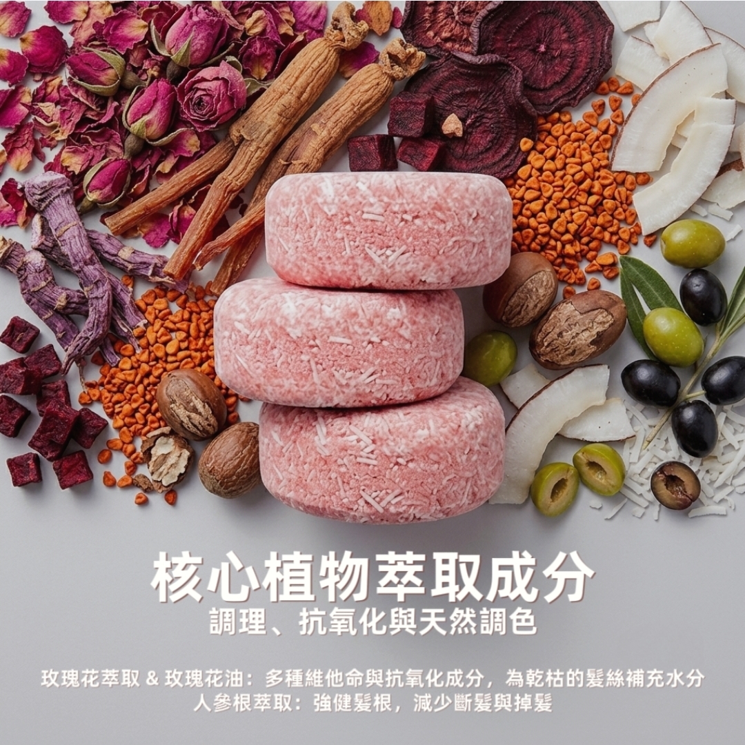 玫瑰·改善髮質洗髮皂~60g