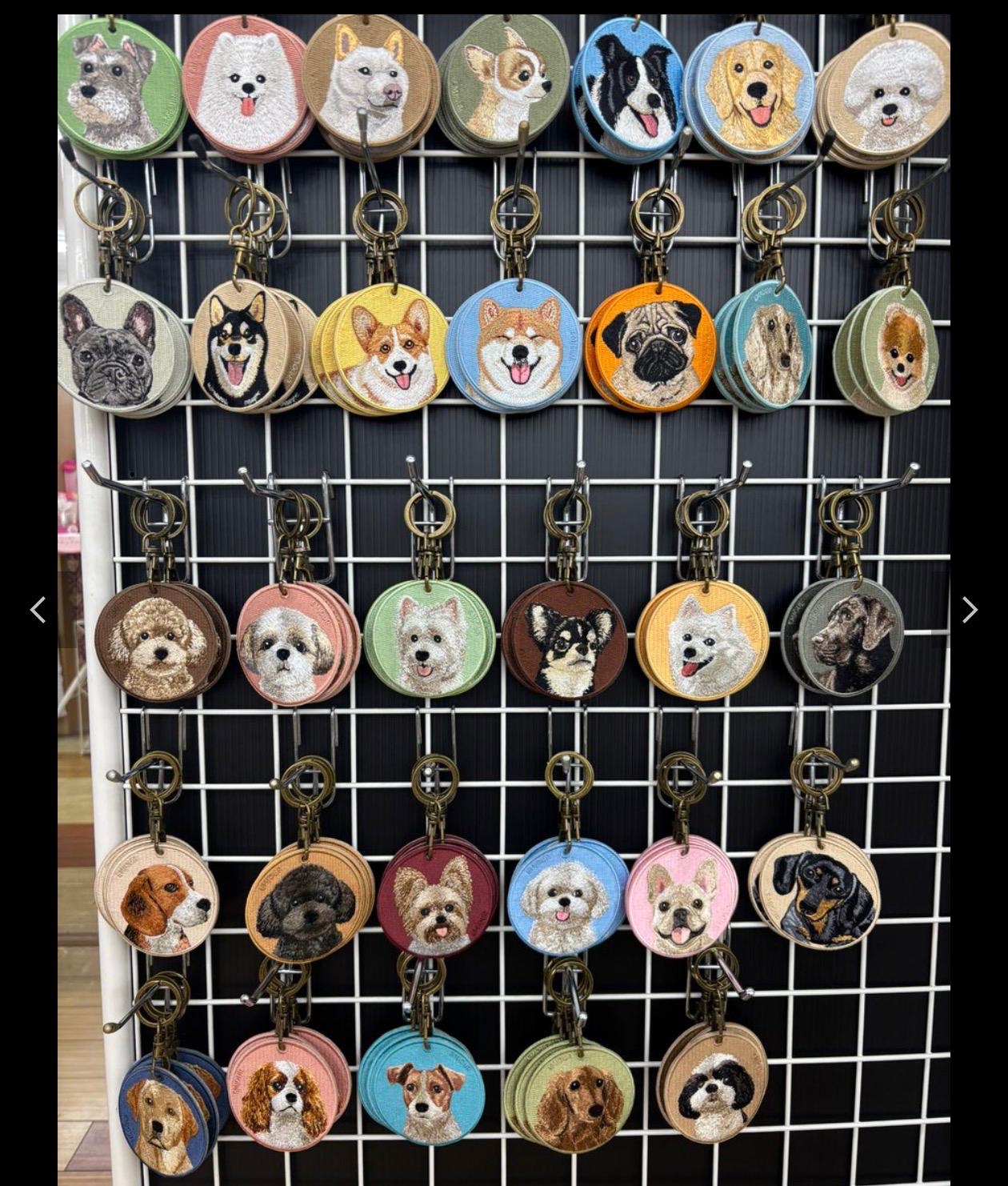 雙面刺繡吊飾  