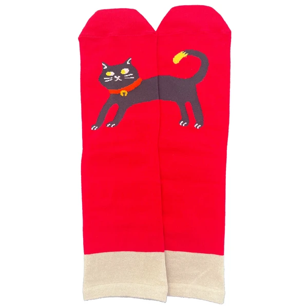 【日本製】人氣拼合完整貓貓抗菌防臭襪